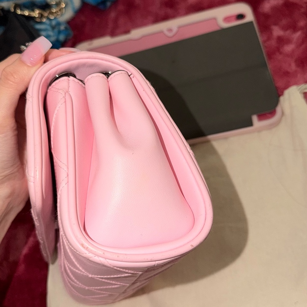 Tory Burch Pink Plie Fleming Shoulder Bag - Picture 4 of 12